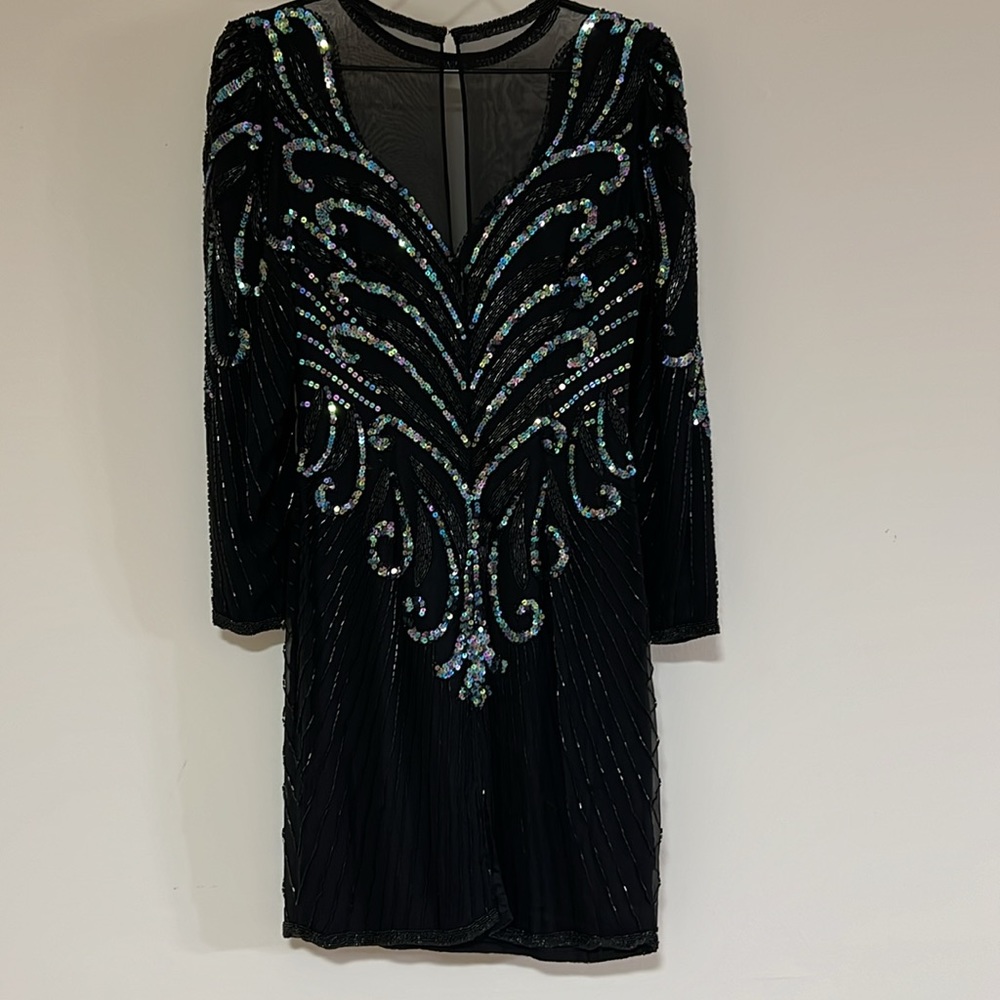 A.J Bari Petites sparkling Dress 4 - Picture 4 of 4